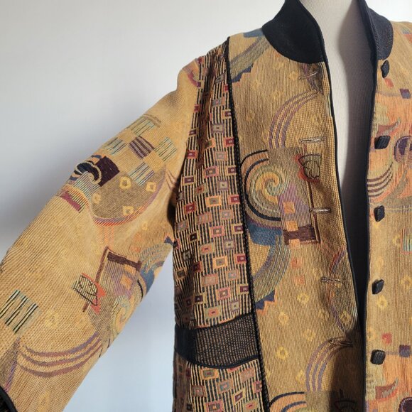 Mary Lynn O'Shea Women’s Handmade Jacquard Jacket (Size: Large) - Picture 7 of 14